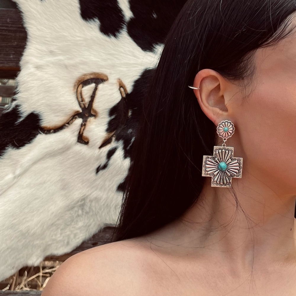 Cross earrings